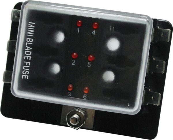 Sicherungskaste f.Mini-Sicherungen 6 Aussgänge