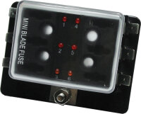 Sicherungskaste f.Mini-Sicherungen 6 Aussgänge