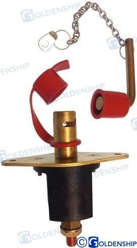 HAUPTSCHALTER MESSING 250 A.