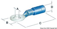 Gabelhülse vorisoliert 4,3 mm blau