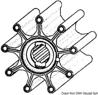 Ersatzflügelrad Pumpe, wassergekühlt 17018-0001