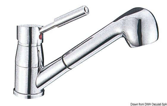 Diana swenkbarer Mischbatterie Messing verchromt