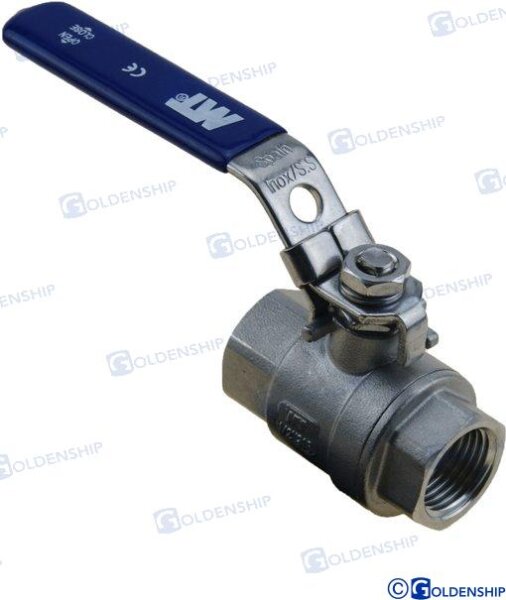 KUGELVENTIL 1/2" INOX.