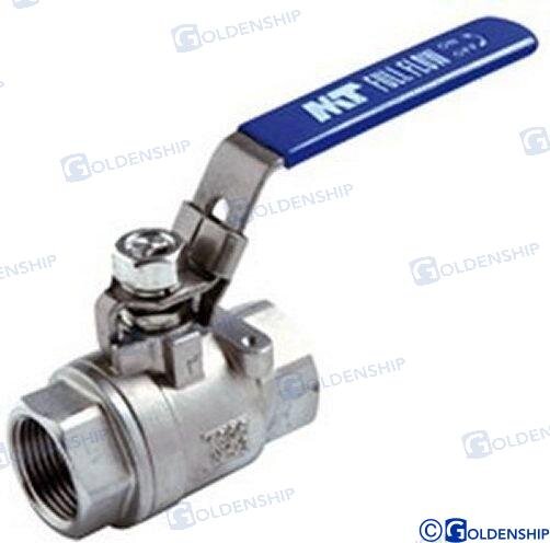 KUGELVENTIL 1" INOX.