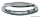 Elliptisches Bullauge, Messing verch. 240 x 510 mm