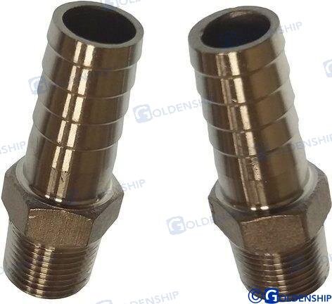 SCHLAUCHANSCHLUSS 1/2" 15MM INOX (2)