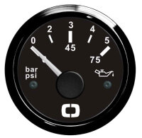 Öldruckanzeige 0/5 bar schwarz/schwarz