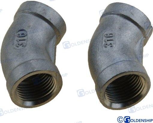 BOGEN 90º W-W EDELSTAHL AISI316 3/8" (2)