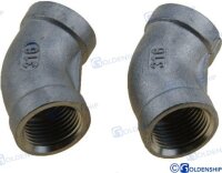 BOGEN 45º W-W EDELSTAHL 1/2" (2)