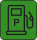 Adesivo carico benzina (foglio da 10 loghi) 25x27
