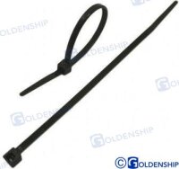 BRÃœGEL NYLON 430X7,6 SCHWARZ (100)
