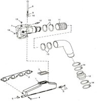 Dichtung Riser Abgaskrümmer OMC Volvo V6 V8