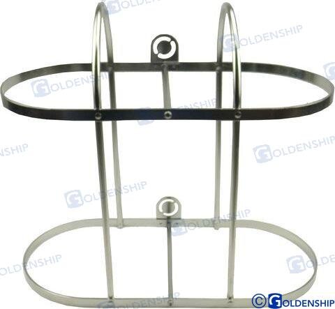 HALTER 2 FENDER INOX 2X20 CMS.