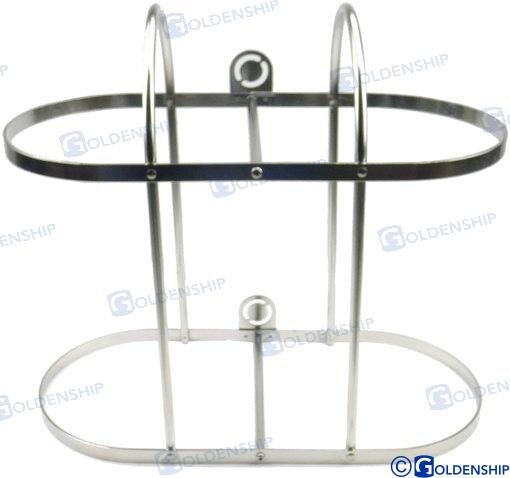 HALTER 2 FENDER INOX 2X30 CMS.