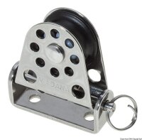 Umlenkrolle, vertikal schwenkbar Ø 22 mm Leine 6mm