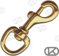 DREHBARER KARABINER AUS BRONZE 80MM (10)