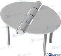 EDELSTAHL SCHARNIER MIT 4 BOLZEN 78X56