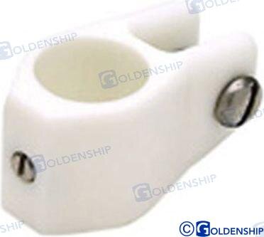 KLEMME AUS NYLON WEISS 19MM (2)