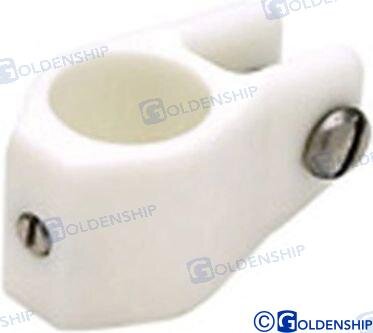 KLEMME AUS NYLON WEISS 22MM (2)