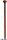 FLAGGENMAST TEAK 60 CM