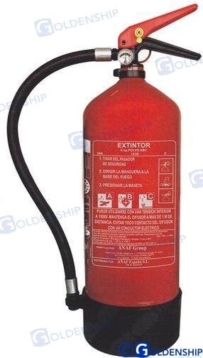 FEUERLÖSCHER 6 KG. ABC