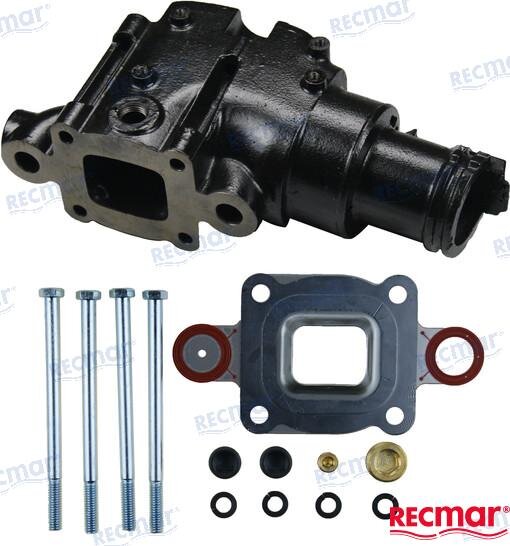 ABGASKNIE für MerCruiser V6 V8 MPI Ersetzt: 864309T01, 864309T02