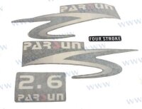 TOP COWLING STICKER FOR 2.6HP