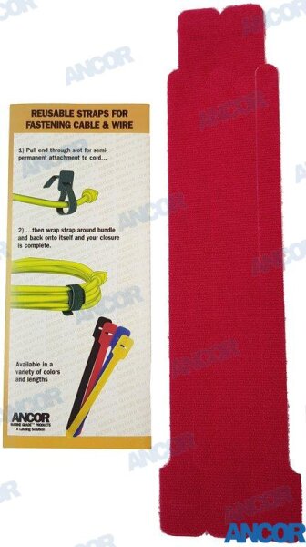 VELCRO-SCHELLE 20CM ROT